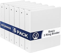1.5-Inch 3-Ring Binder with Pockets, 1-1/2’’ Premium View Binders with Three Ring Binders Holds up to 325 Sheets US L...