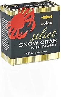 COLE'S Select Snow Crab Meat - Wild Caught from Patagonian Waters of Chile- High in Protein & Omega 3 Nutrients- No P...