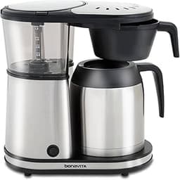 Bonavita 8 Cup Drip Coffee Maker Machine, One-Touch Pour Over, Auto Pause Brewing with Stainless Steel Double Wall Th...
