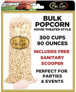Fresh Gourmet Popcorn Bulk Bag – 5.6 lbs (90 oz / 300 Cups) Movie Theater Style Butter Flavor, XL Party & Event Popco...