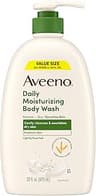 Aveeno Daily Moisturizing Body Wash for Dry & Sensitive Skin + Prebiotic Oat, Body Wash Gently Cleanses & Nourishes D...