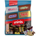 SNICKERS, TWIX, MILKY WAY & 3 MUSKETEERS Minis Milk Chocolate Candy Bars Variety Pack, Sharing Size, 8.31 Oz Bag