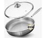 Plateful Titanium Pans For Cooking 12 Inch, No Coating Nonstick, with Lid | Pure uncoated titanium frying pan, surfac...