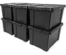IRIS USA 20 Gallon Lockable Storage Bins with Lids, 6 Pack - Made in USA, Heavy Duty, Stackable Containers, Garage Or...