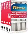 Filtrete 20x25x4 Air Filter MERV 11, MPR 1000 Micro Allergen Defense 4-Pack, Fits Honeywell & AprilAire, AC Furnace H...