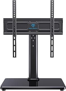 PERLESMITH Universal Swivel TV Stand for 24-60 inch TVs up to 99 lbs, 12 Height Adjustable Table Top TV Stand, TV Bas...