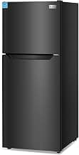 BLACK+DECKER 12.1 Cu. Ft. Top Mount Refrigerator, BR1210HB, Black | 2 Door Refrigerator with Top Freezer and Adjustab...