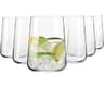 Krosno Water Glasses Set of 6, 18.9 oz, Infinity Collection | Glass Tumblers, Lead-Free Crystal Glassware, Juice Glas...