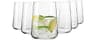 Krosno Water Glasses Set of 6, 16.6 oz, Infinity Collection | Glass Tumblers, Lead-Free Crystal Glassware, Juice Glas...