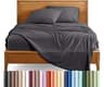 Bare Home Queen Sheet Set - 1800 Ultra-Soft (Queen, Forged Iron Grey) | Deep Pockets 6 to 15 Inches, Breathable, Hypo...
