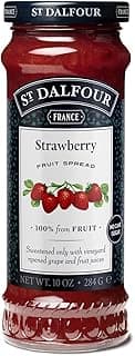 St. Dalfour Strawberry Fruit Spread - 10oz - 100% from Fruit, No Artificial Ingredients, Non-GMO, No Cane Sugars, All...