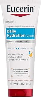 Eucerin Daily Hydration Broad Spectrum SPF 30 Sunscreen Body Cream for Dry Skin, Fragrance Free Sunscreen Moisturizer...