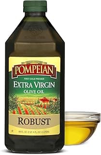 Pompeian Robust Extra Virgin Olive Oil - 68 Fl Oz - First Cold Pressed Olive Oil for Cooking - Full-Bodied Taste for ...