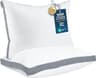Utopia Bedding Gusset Bed Pillow, Hotel Pillows Queen Size Set of 2, Grey | Cotton Blended Down alternative pillows f...