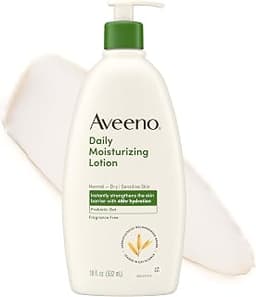 Aveeno Daily Moisturizing Body Lotion for Normal to Dry Skin, Moisturizer with Soothing Prebiotic Oat, Non Greasy, No...
