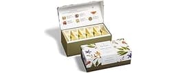 Tea Forte Premium Presentation Box Gift Set Sampler, 20 Count, Assorted Blends Individually Wrapped Handcrafted Pyram...