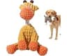 PVVPVV Indestructible Dog Toys for Aggressive Chewers, Squeaky Plush Chew Toy， (Yellow)