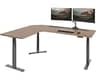 Vari ComfortEdge 80x60 L-Shape Desk- Varidesk Electric Electric Height Adjustable Corner Desk- Home Office Workstatio...