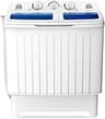 COSTWAY Portable Washing Machine, Twin Tub 20 Lbs Capacity, Compact Laundry Washer(12 Lbs) and Spinner(8 Lbs), Durabl...