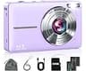 Digital Camera, FHD 1080P Point and Shoot Camera for Kids Teens Starters, with 32GB Card 16X Zoom Anti Shake Date Sta...