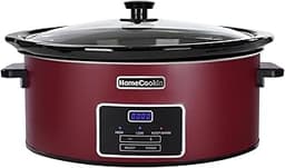 HOMECOOKIN 8 Quart Programmable Slow Cooker, Kitchen Appliances, Perfect Kitchen Small Appliance for Family Dinners, ...