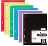 Mead Spiral Notebook, 6 Pack, 1 Subject, Wide Ruled Paper, 7-1/2" x 10-1/2", 70 Sheets per Notebook, Colors Will Vary...