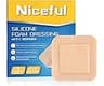 Niceful Silicone Foam Dressing 4"x4", Waterproof Silicone Bandages with Border Adhesive, High Absorbency Bed Sore Ban...