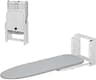 Zoes Homeware Wall Mounted Ironing Board, 180 Rotation, Space-Saving Fold Down, 36" x 12", Silver