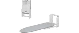Zoes Homeware Wall Mounted Ironing Board, 180 Rotation, Space-Saving Fold Down, 36" x 12", Silver