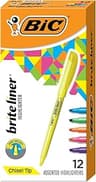 BIC Brite Liner Highlighters, Chisel Tip, School Supplies for Students and Teachers, Ideal for Notes and Textbooks, 1...