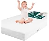 Babelio Breathable Crib Mattress, Dual Sided, Memory Foam Toddler Mattress | Machine Washable Cover, Waterproof Inner...