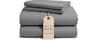100% Cotton Full Size Sheets, 4 Piece, Light Grey Bed Sheets Full Size | Premium Long-Staple Cotton Sheets Full Size,...
