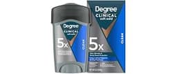 Degree Men Antiperspirant Deodorant Clean 72-Hour Sweat & Odor Protection Prescription-Strength Antiperspirant For Me...
