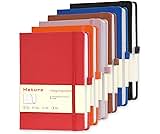 Heture Hardcover Notebooks, 6 Packs A5 Lined Journals Notebook for Writing 160 Pages, 8.2 x 5.5 inch, Classic Ruled N...
