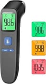 No-Touch Forehead Thermometer for Adults, Infrared Digital Baby Thermometer for Kids, Accurate Reading with Large Dis...