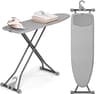 APEXCHASER Ironing Board, Compact Iron Board with Silicon Mat, Foldable Ironing Board with Heat Resistant Cover, 7 He...
