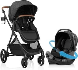 Evenflo Shyft Intuiti Travel System with Revolve180 LiteMax™ NXT Rotating Rear-Facing Lightweight Preemie and Infant ...