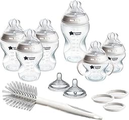 Tommee Tippee Natural Start 12 Piece BPA Free Bottle Set, Includes 2 x 5 oz, 3 x 9 oz, 1 x 11 oz Bottles, Newborn 0+ ...
