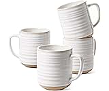 LE TAUCI Coffee Mugs 12 oz, Ceramic Coffee Cups for Latte, Hot Tea, Cappuccino, Mocha, Cocoa, Housewarming Wedding Pr...