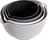 BoxedHome Classic Mixing Bowl Set, BPA Free Plastic, Microwave and Dishwasher Safe (Set of 4, Grey),3.5 quarts