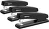 Amazon Basics Desktop Office Stapler, Lightweight, 25 Sheet Capacity, Non-Slip, Black, 3-Pack with 1000 Staples