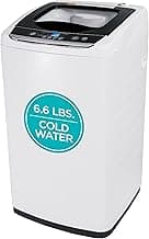 BLACK+DECKER 0.9 Cu. Ft. Portable Washer, 6.6 lb. Capacity, BPWM09W, White | 6.6 lb. Capacity Washing Machine for Hom...