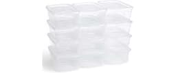 Rubbermaid Cleverstore Home/Office 6 Quart Clear Plastic Storage Tote Container Box Bin with Lid for Garage or Baseme...