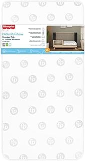 Dream On Me Fisher Price Hello Rainbow Baby Crib Mattress, Fits All Standard Full Size Cribs and Toddler Beds Only, G...