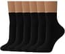 DIBAOLONG Womens Mini Crew Socks Casual Cute Soft Ankle Socks 6 Pairs, Size 5-10