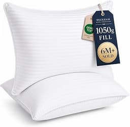 Beckham Hotel Collection Bed Pillows Standard/Queen Size Set of 2 | Original Soft Down Alternative Pillow for Sleepin...