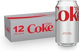 Diet Coke Soda Soft Drink Fridge Pack Cans, 12 fl oz, 12 Pack