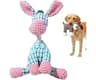 PVVPVV Indestructible Dog Toys for Aggressive Chewers, Squeaky Plush Chew Toy， (Blue)