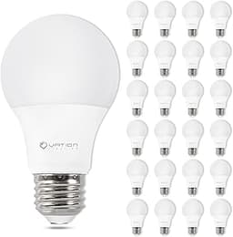 24 Pack A19 LED Light Bulb Daylight 5000K LED Bulbs, 60 Watt Equivalent, Efficient 8.5 Watt, 800 Lumens, E26 Medium B...