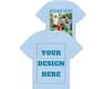 Custom T Shirts Bulk for Men Women Design Your Own Photo/Logo/Text Personalized Cotton T-Shirt Front & Back Print